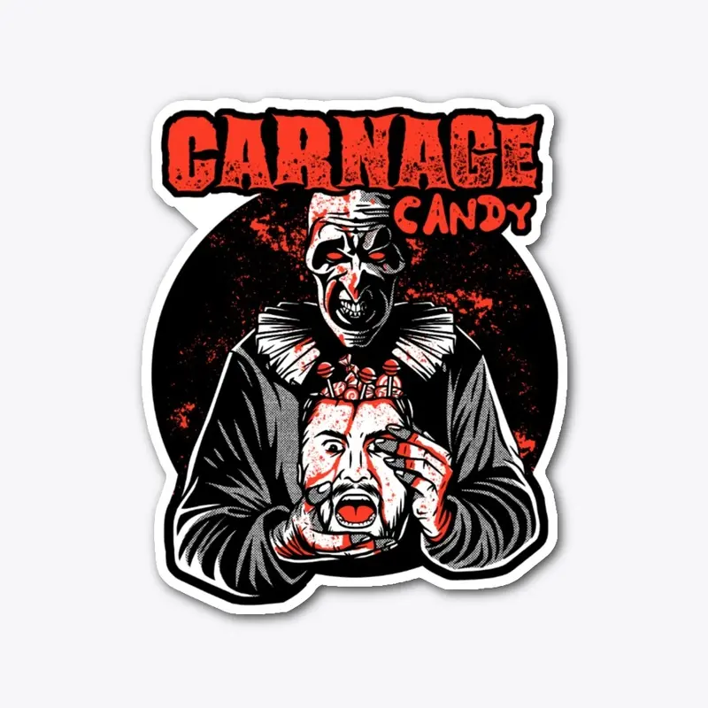 Carnage Candy Clown Sticker